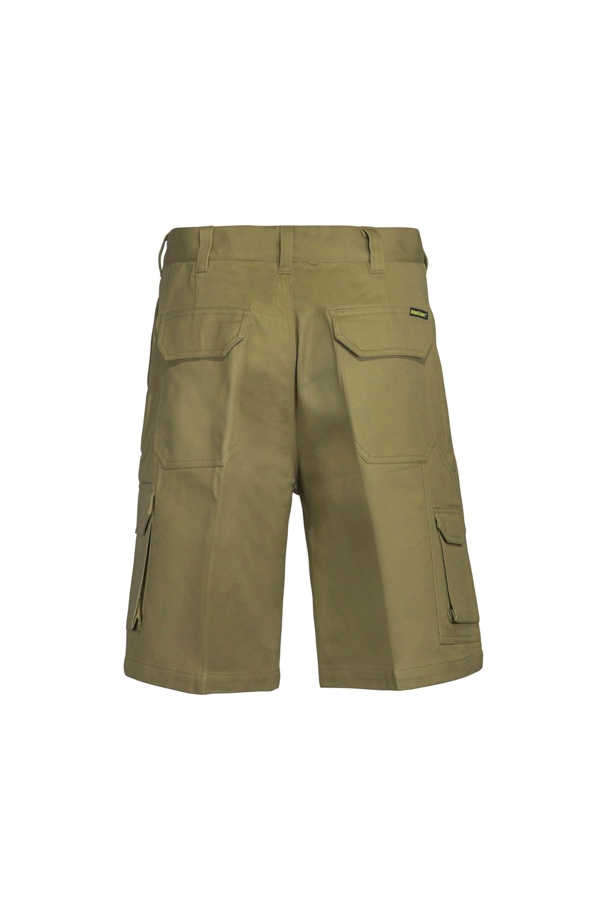Cargo Cotton Drill Shorts - Khakhi - Back