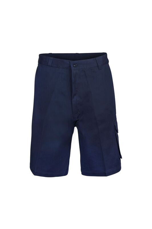 Cargo Cotton Drill Shorts - Navy