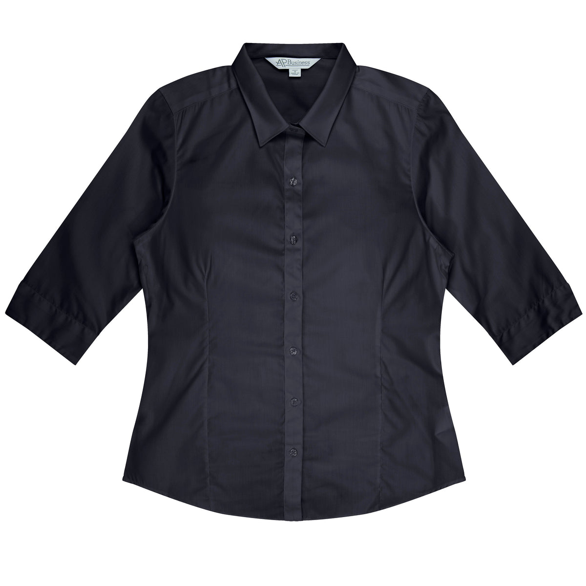 Aussie Pacific Kingswood Ladies Shirt 3/4 Sleeve 2910T - Black