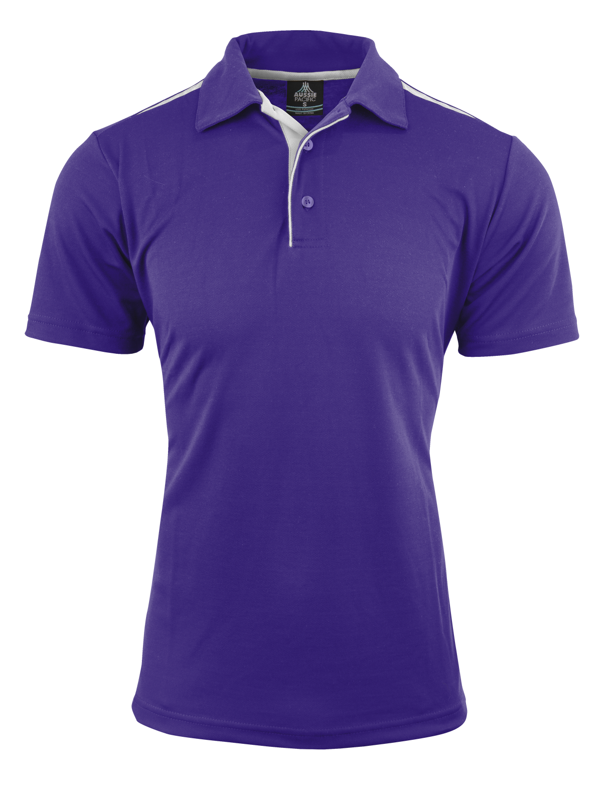 Aussie Pacific Paterson Men's Polo 1305 - Purple/White