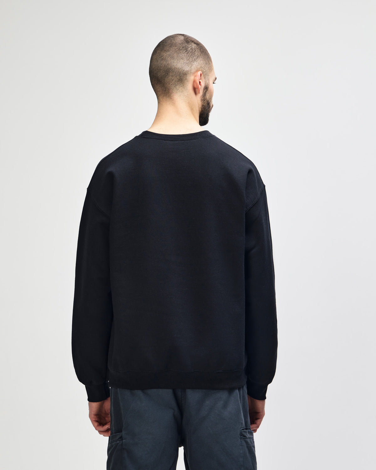 Gildan Heavy Blend 18000 Crewneck - Black - Back