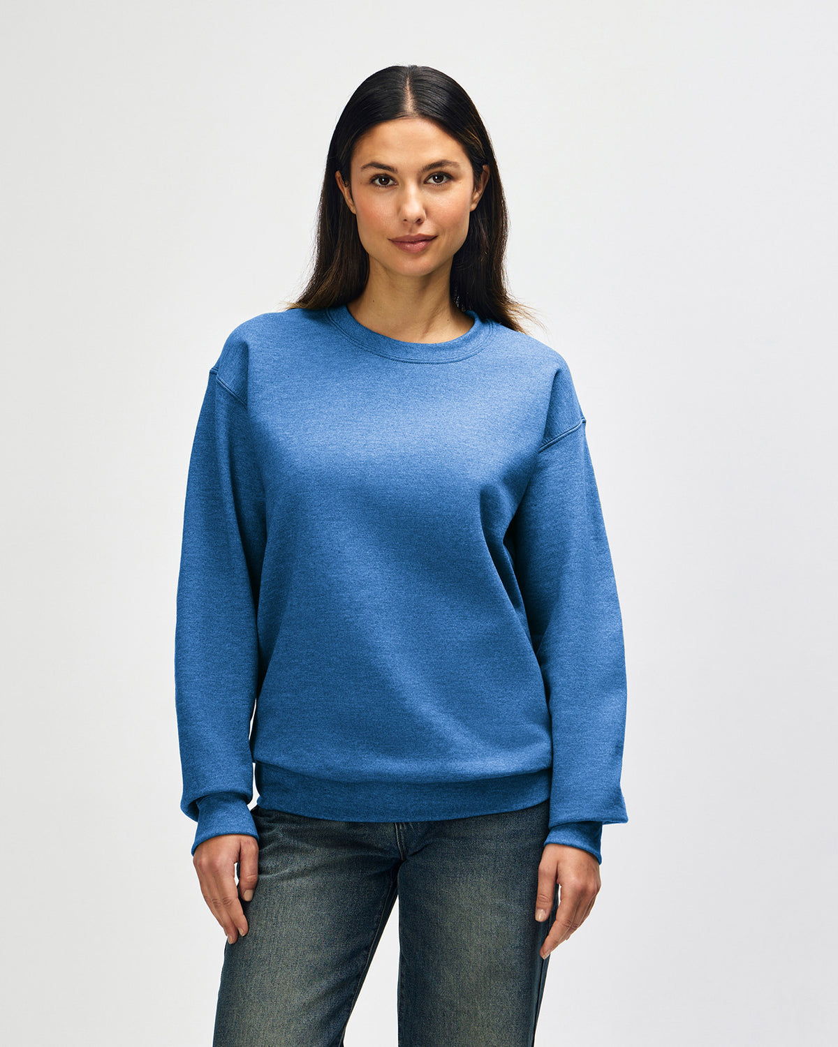 Gildan Heavy Blend 18000 Crewneck - Heather Deep Royal