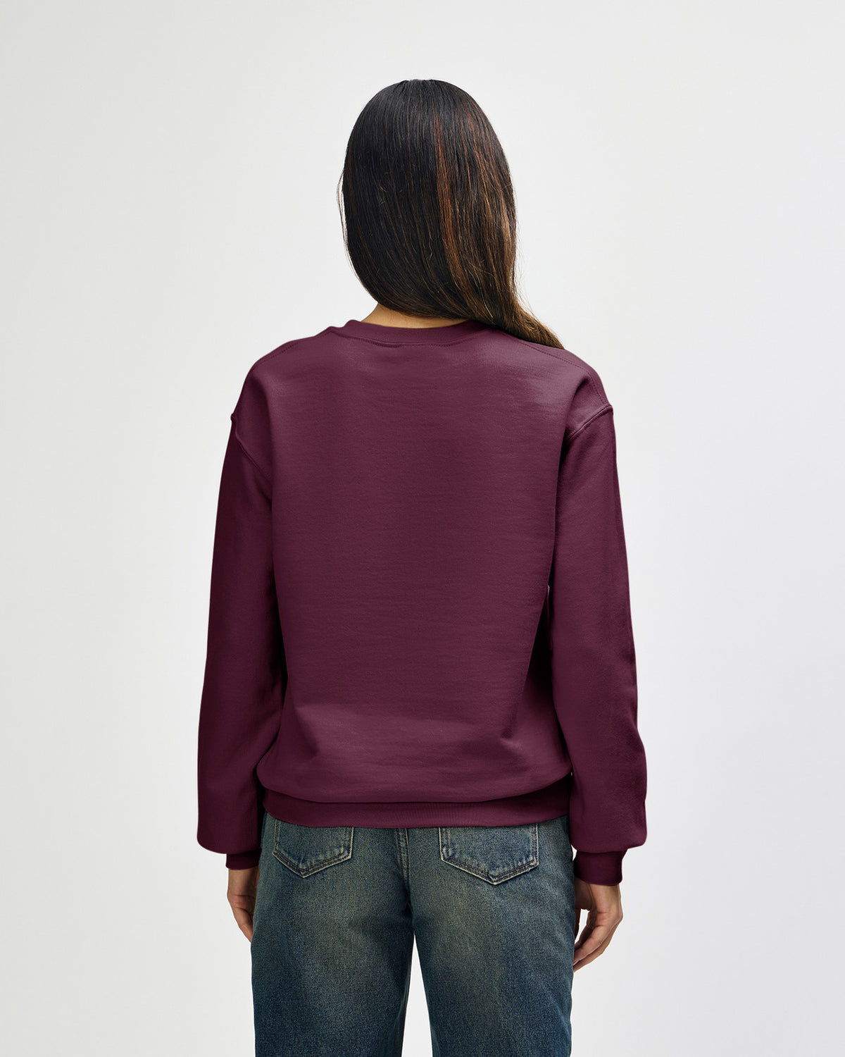 Gildan Heavy Blend 18000 Crewneck - Maroon - Back