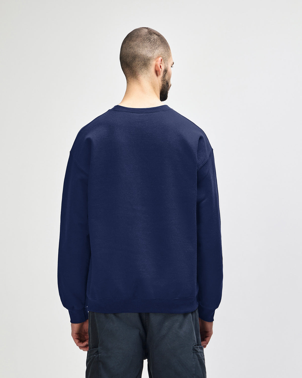 Gildan Heavy Blend 18000 Crewneck - Navy - Back