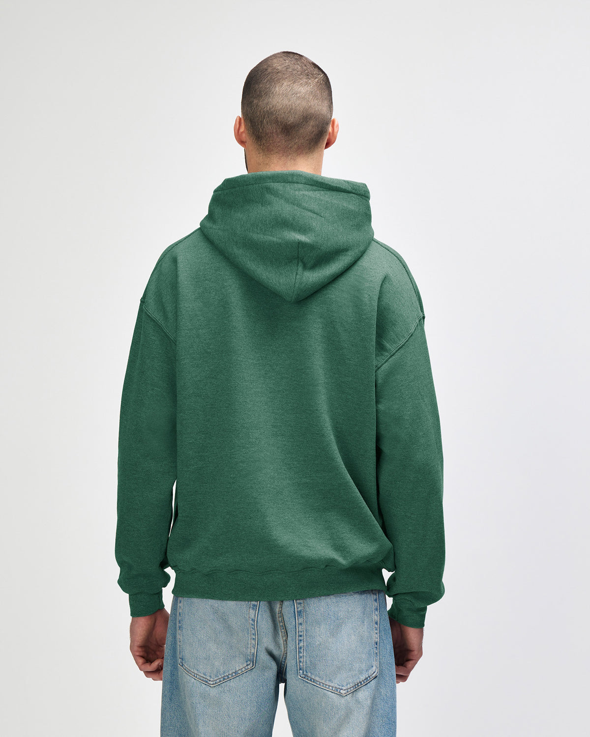 Gildan Heavy Blend 18500 Hoodie - Heather Dark Green - Back
