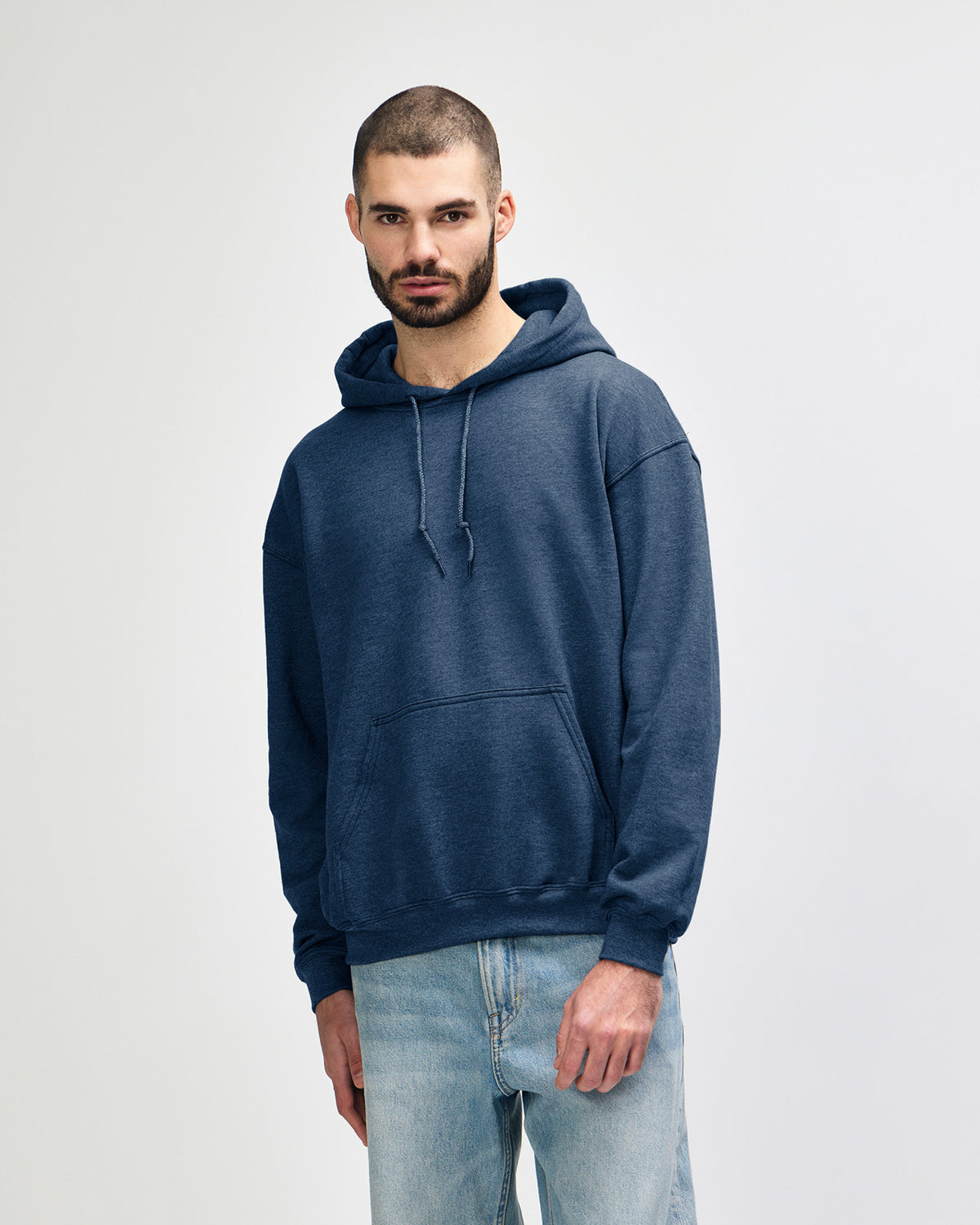 Gildan Heavy Blend 18500 Hoodie - Heather Dark Navy