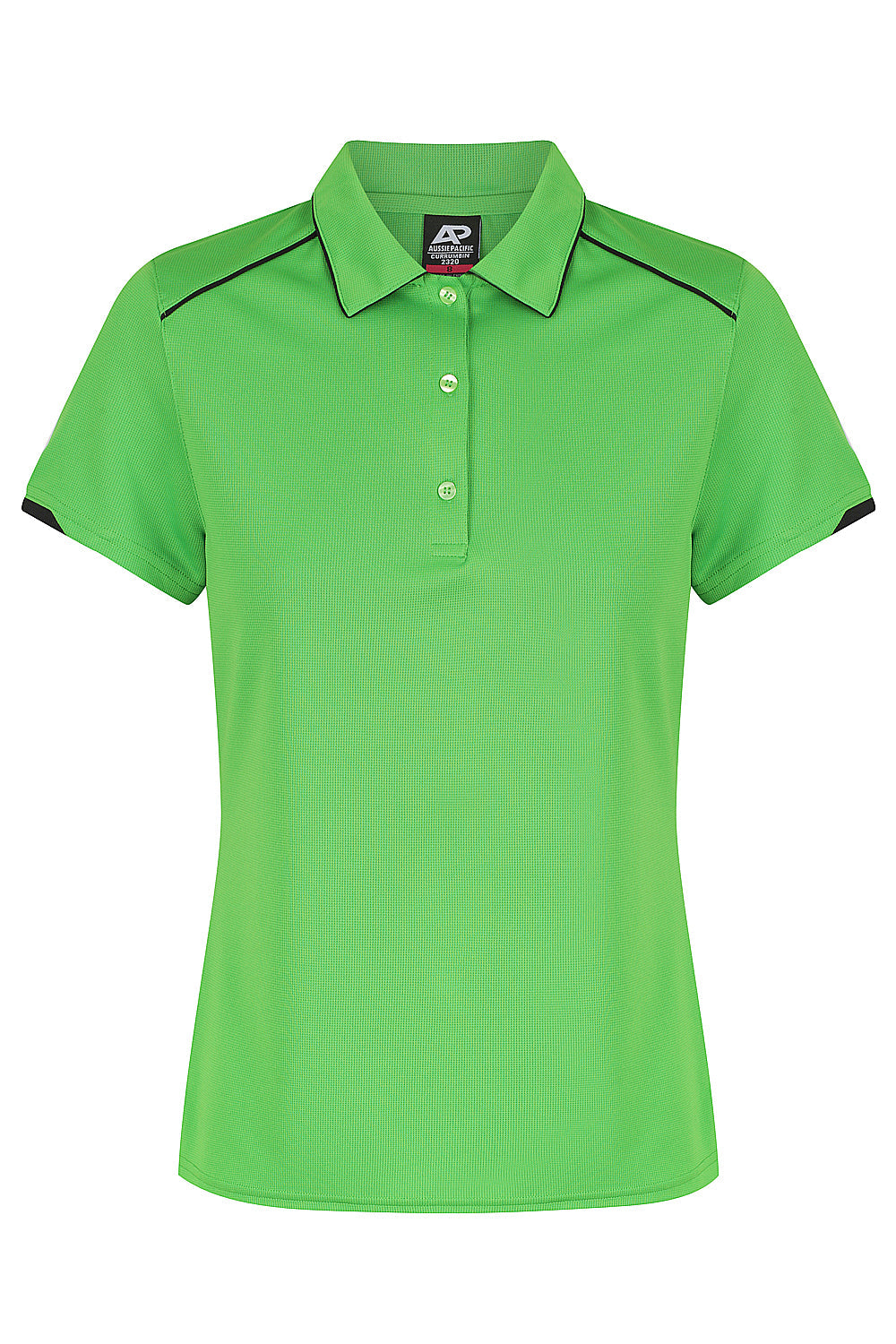 Aussie Pacific Currumbin Ladies Polo 2320 - Kawa Green/Black