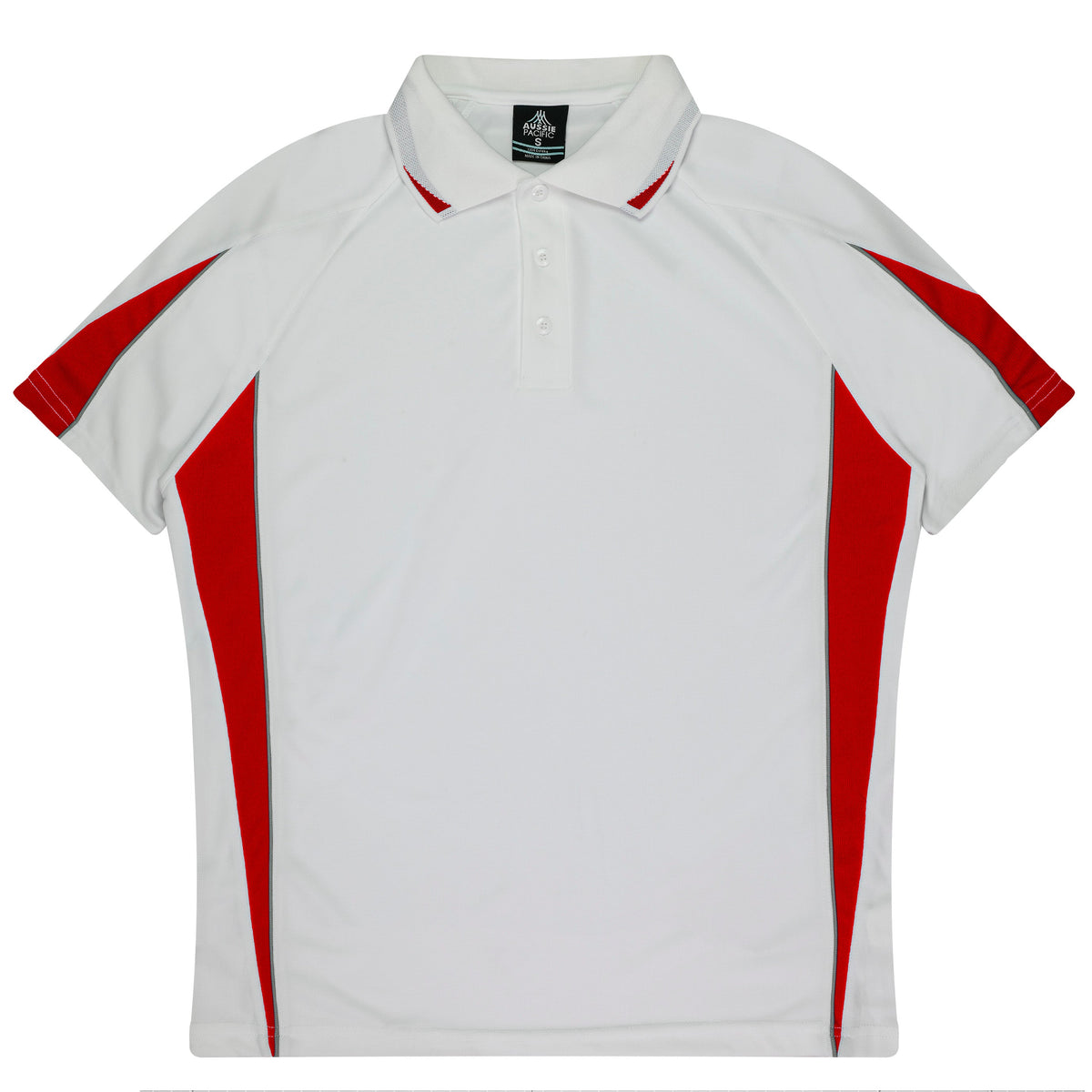 Aussie Pacific Eureka Kids Polo 3304 - White/Red