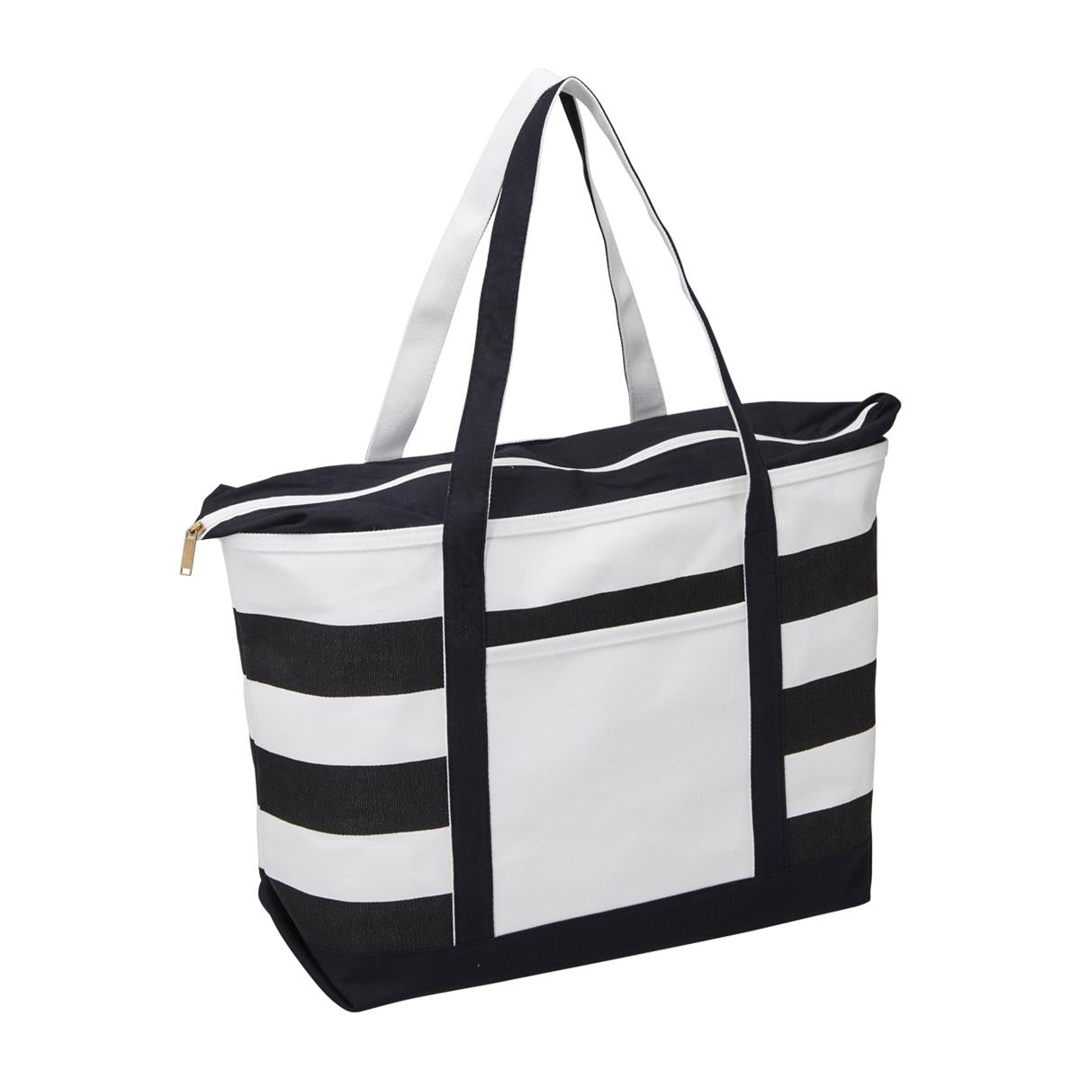 Premium Boat Tote - Natural / Black - Front