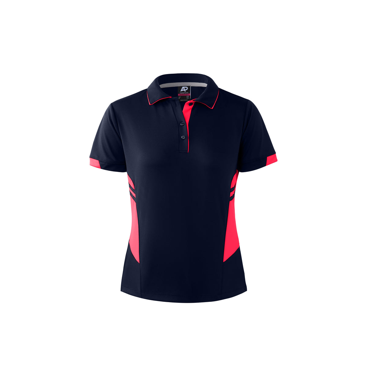 Aussie Pacific Tasman Ladies Polo 2311 - Navy/Neon Pink