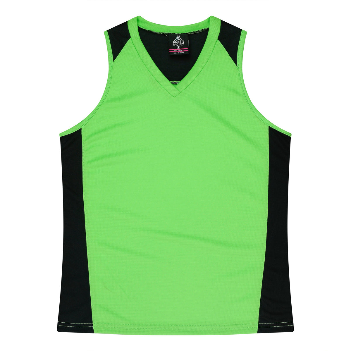 Aussie Pacific Premier Ladies Singlet 2101 - Apple/Black