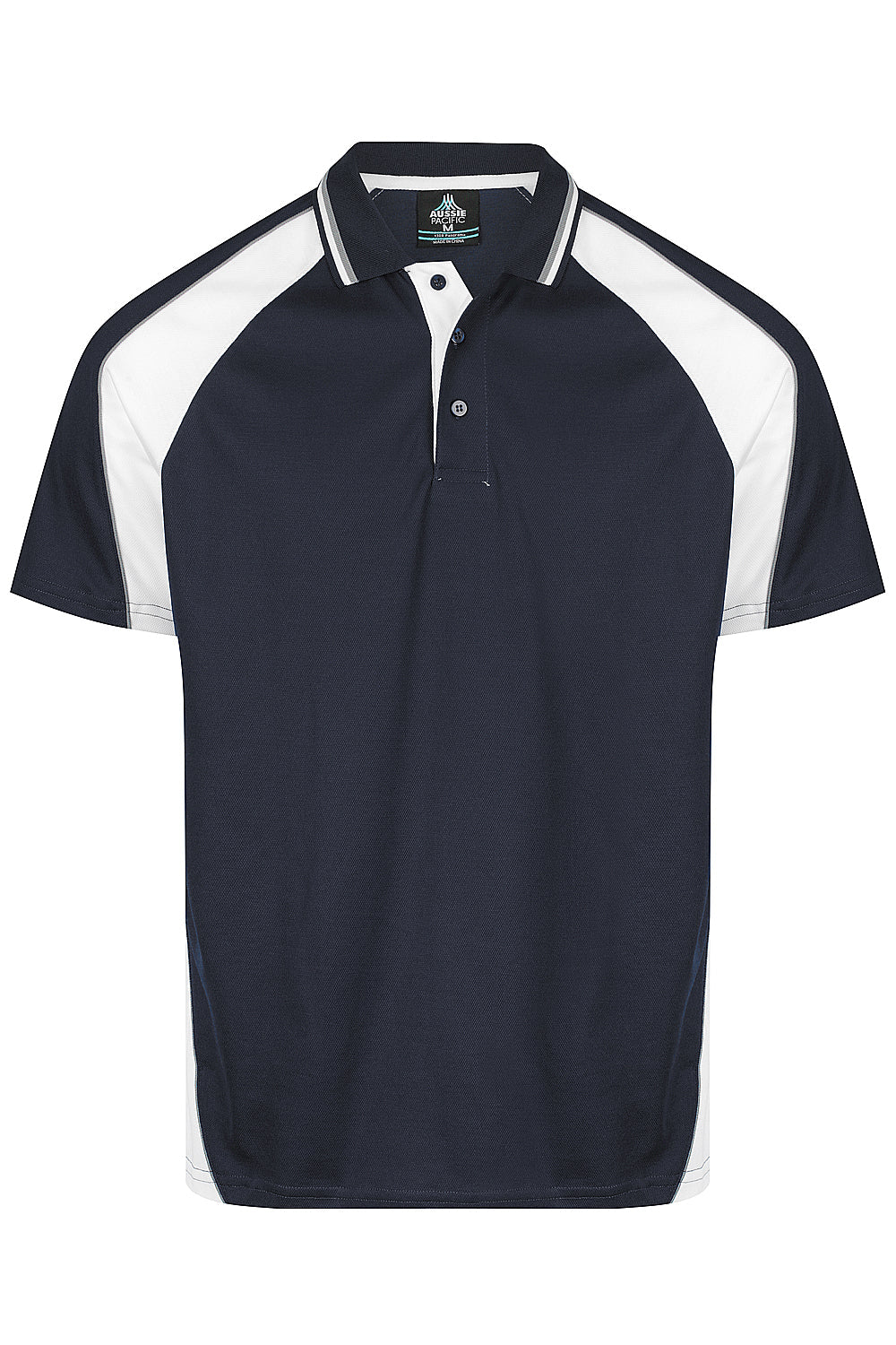 Aussie Pacific Panorama Men's Polo 1309 - Navy/White/Ashe