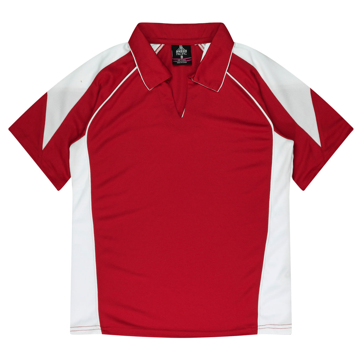 Aussie Pacific Premier Ladies Polo 2301 - Red/White
