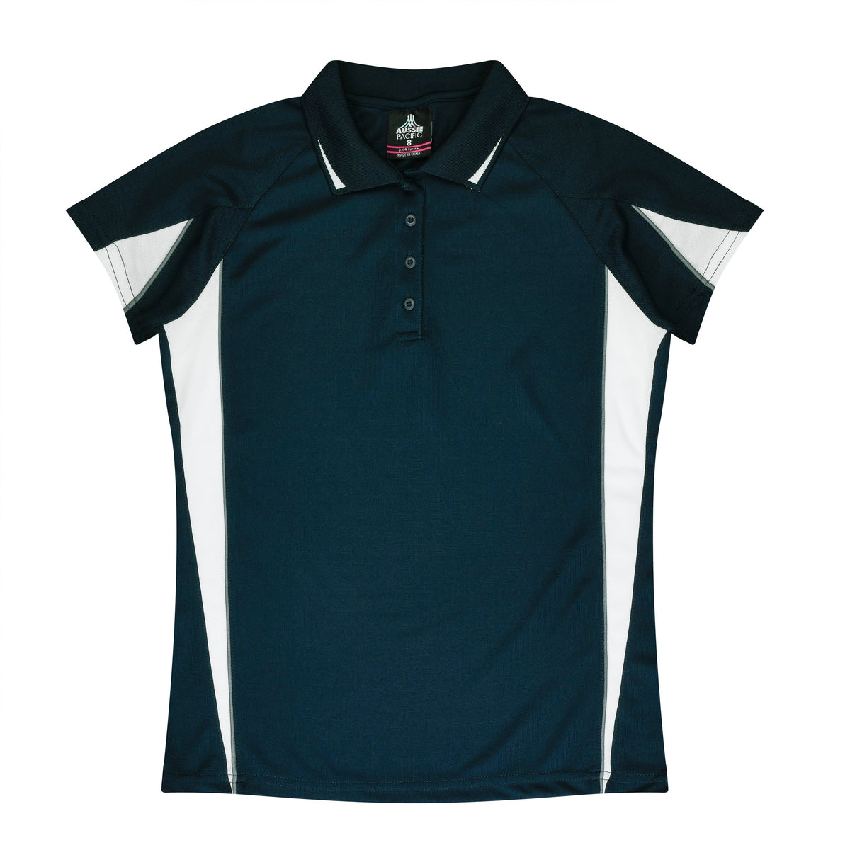 Aussie Pacific Eureka Ladies Polo 2304 - Navy/White