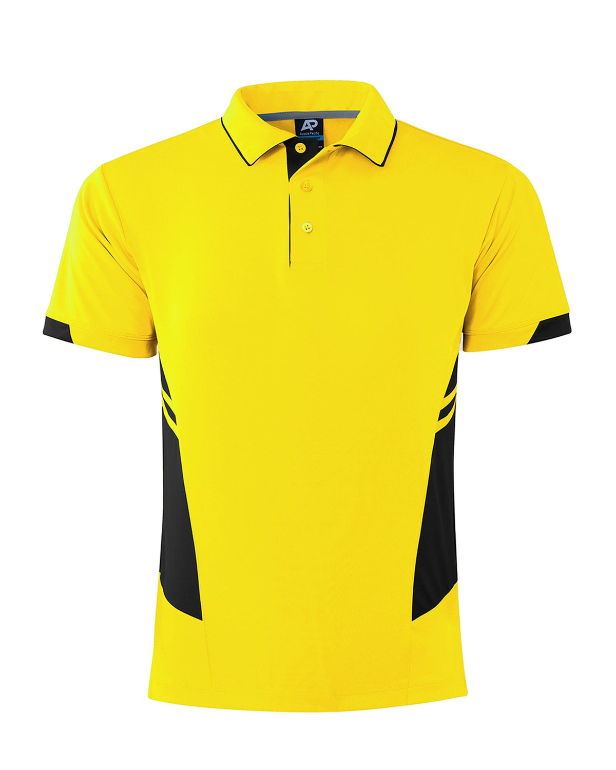 Aussie Pacific Tasman Men's Polo 1311 - Neon Yellow/Black
