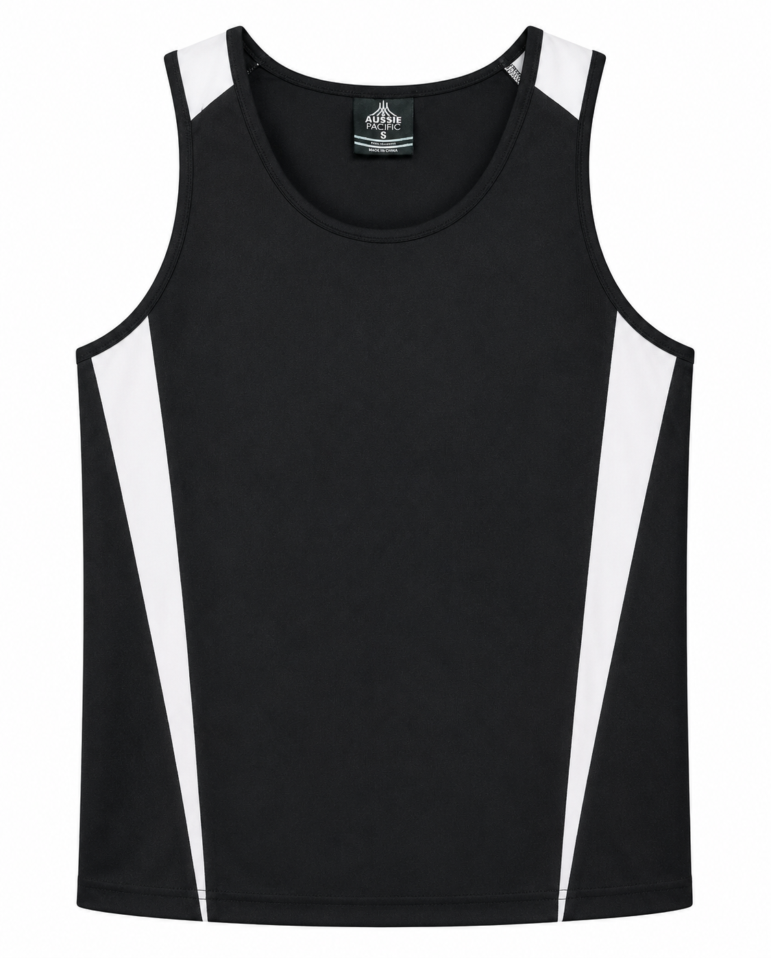 Aussie Pacific Eureka Men's Singlet 1104 - Black/White