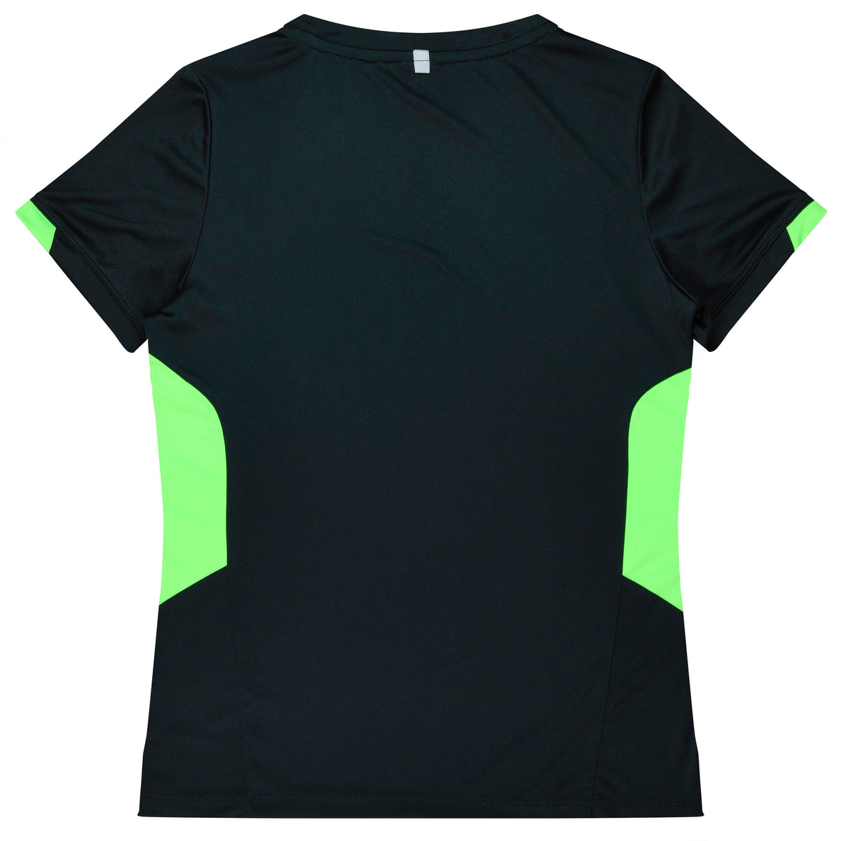 Aussie Pacific Tasman Ladies Tee 2211 - Black/Neon Green