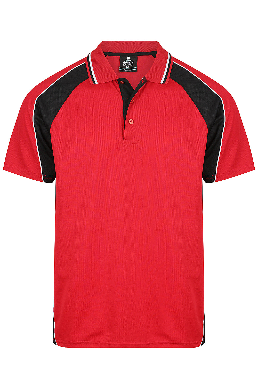 Aussie Pacific Panorama Men's Polo 1309 - Red/Black/White