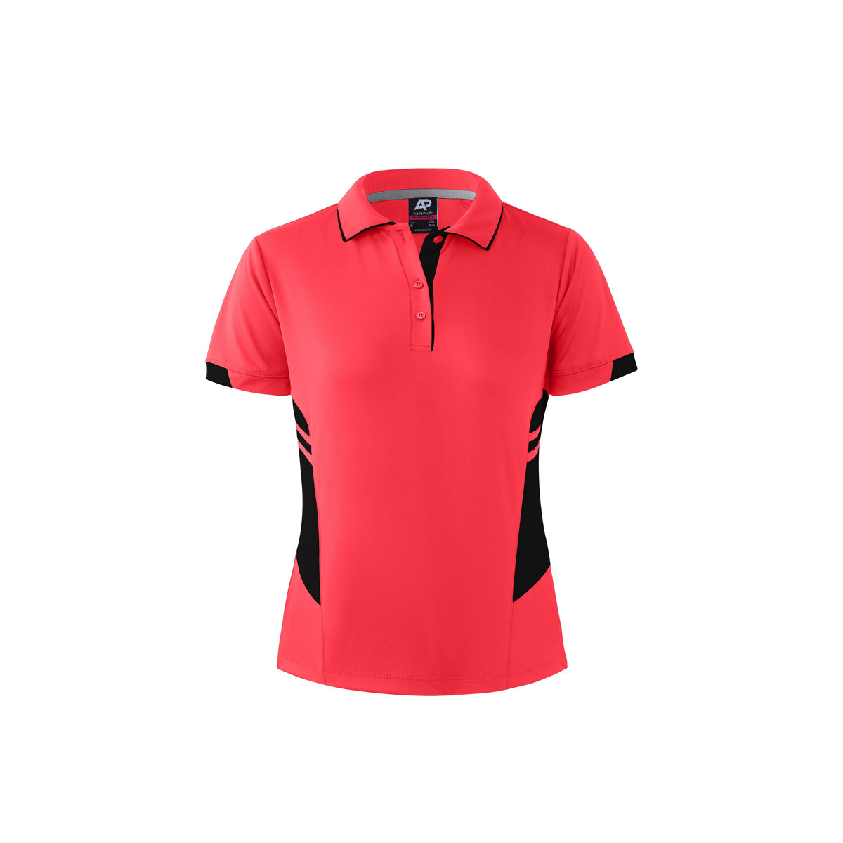 Aussie Pacific Tasman Ladies Polo 2311 - Neon Pink/Black