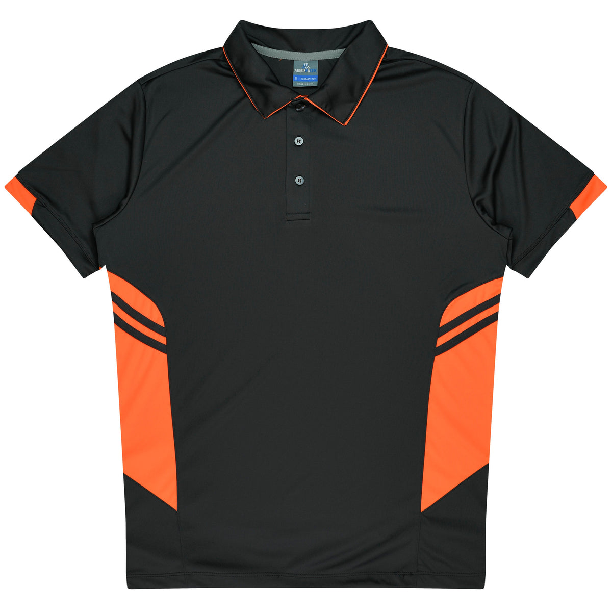 Aussie Pacific Tasman Kids Polo 3311 - Slate/Neon Orange