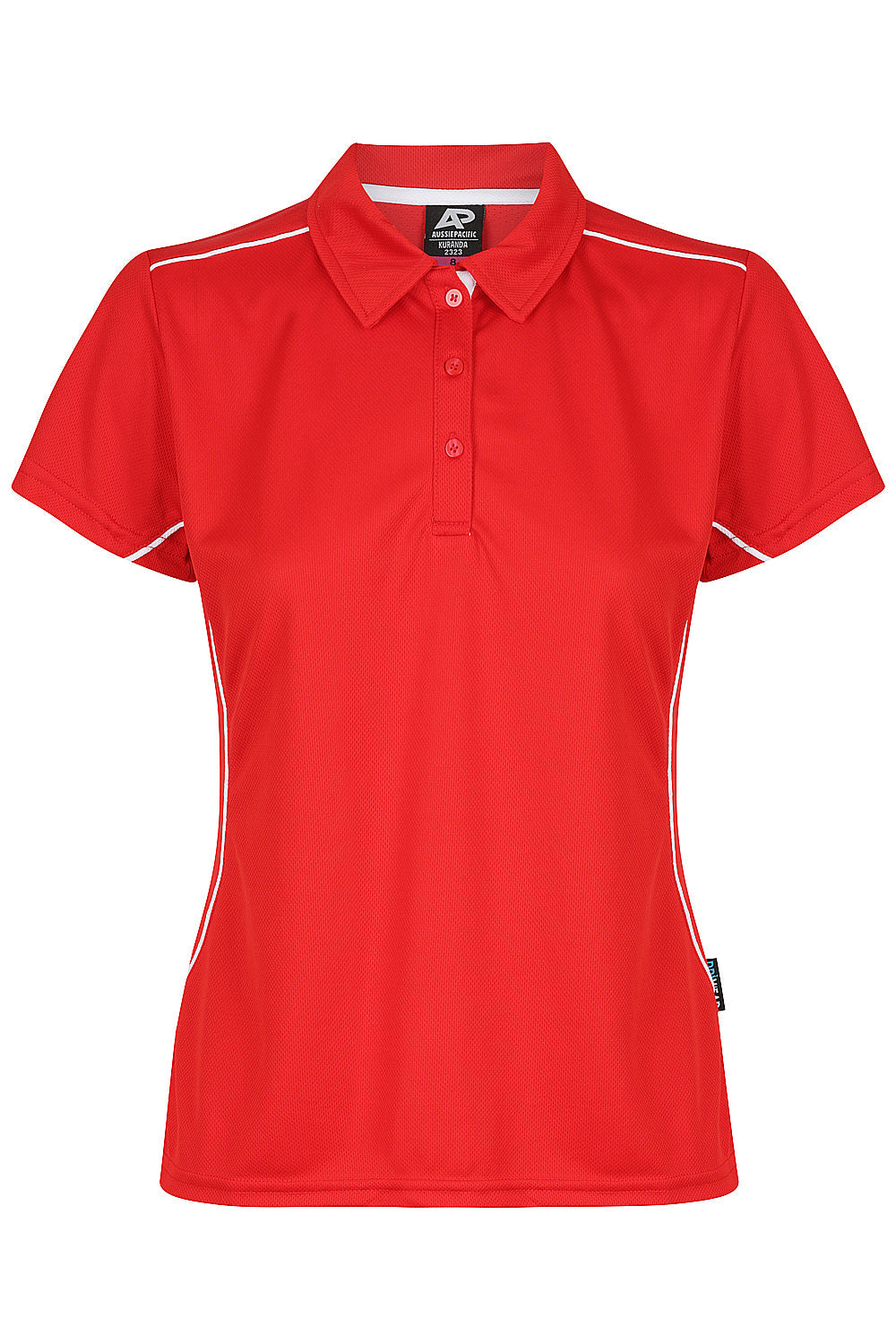 Aussie Pacific Kuranda Ladies Polo 2323 - Red/White