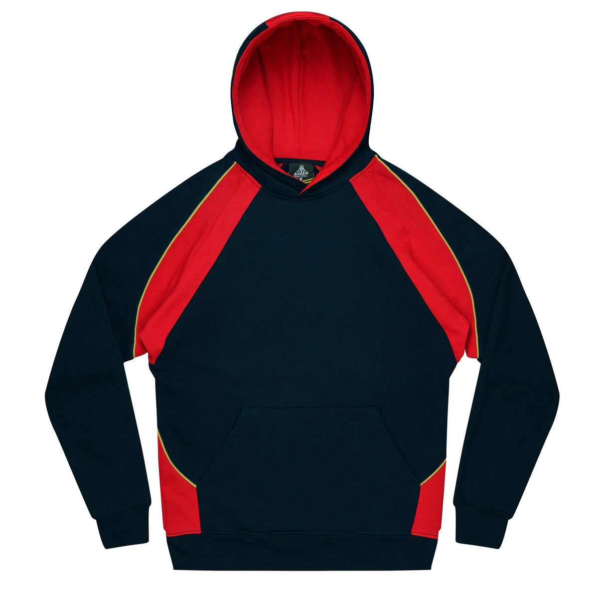 Aussie Pacific Huxley Kids Hoodie 3509 - Navy/Red/Gold