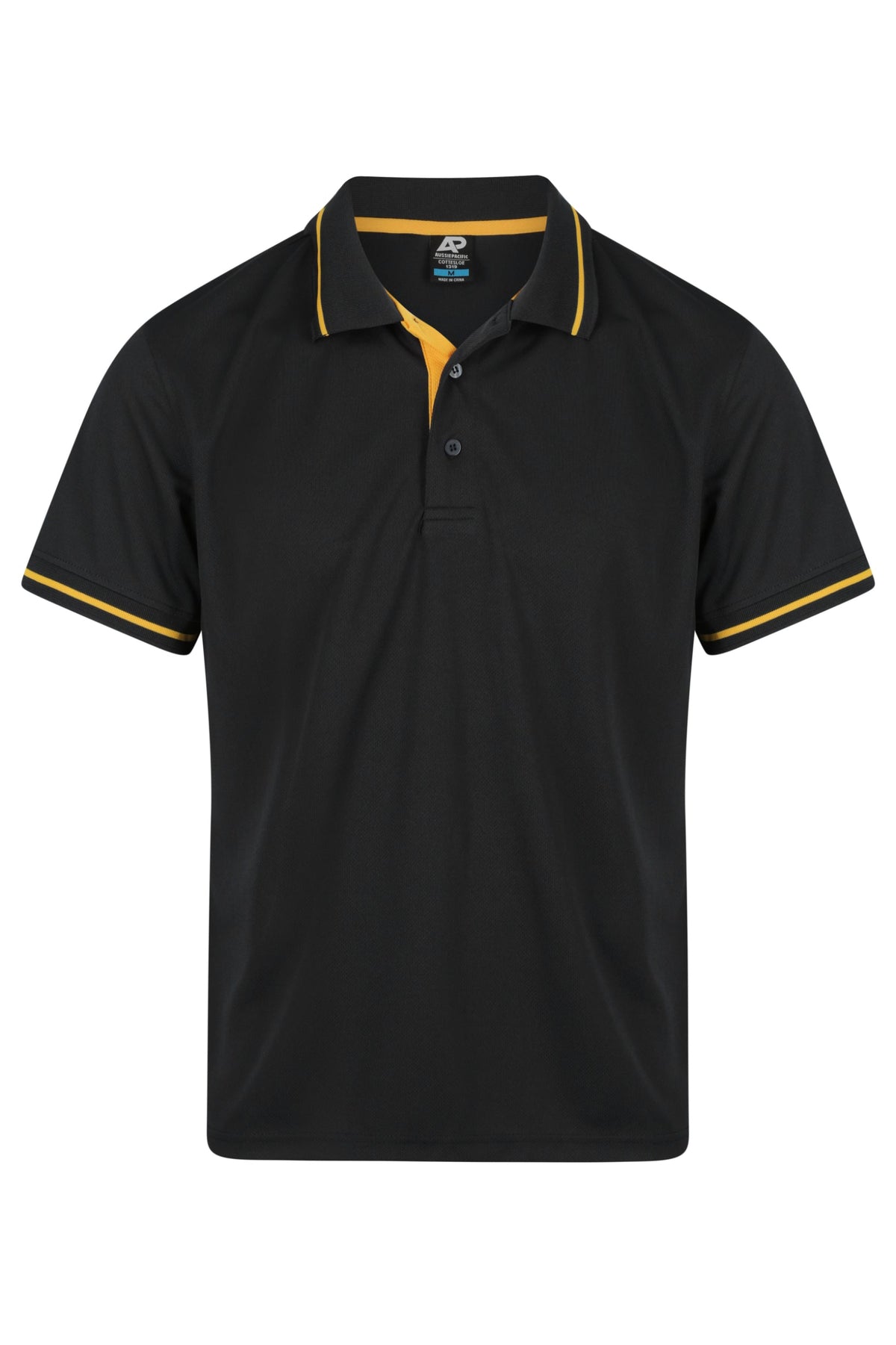 Aussie Pacific Cottesloe Men's Polo 1319 - Black/Gold