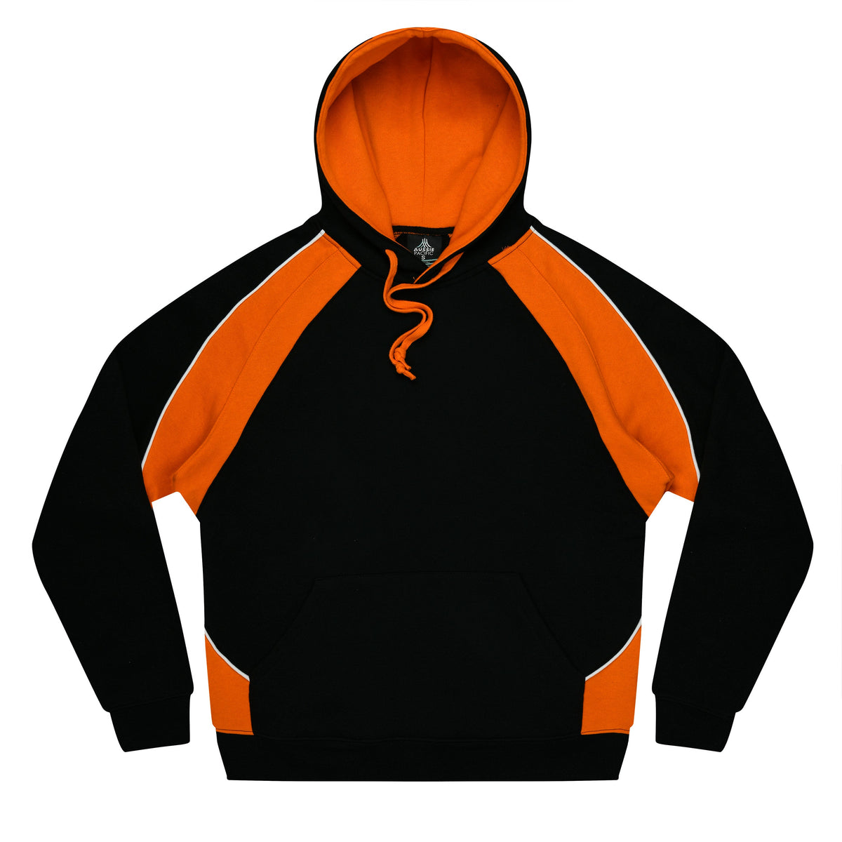 Aussie Pacific Huxley Men's Hoodie 1509 - Black/Electric Orange/White
