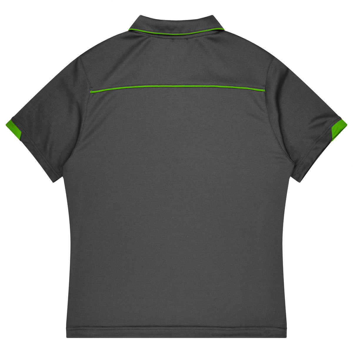 Aussie Pacific Currumbin Kids Polo 3320 - Slate/Hi Viz Green