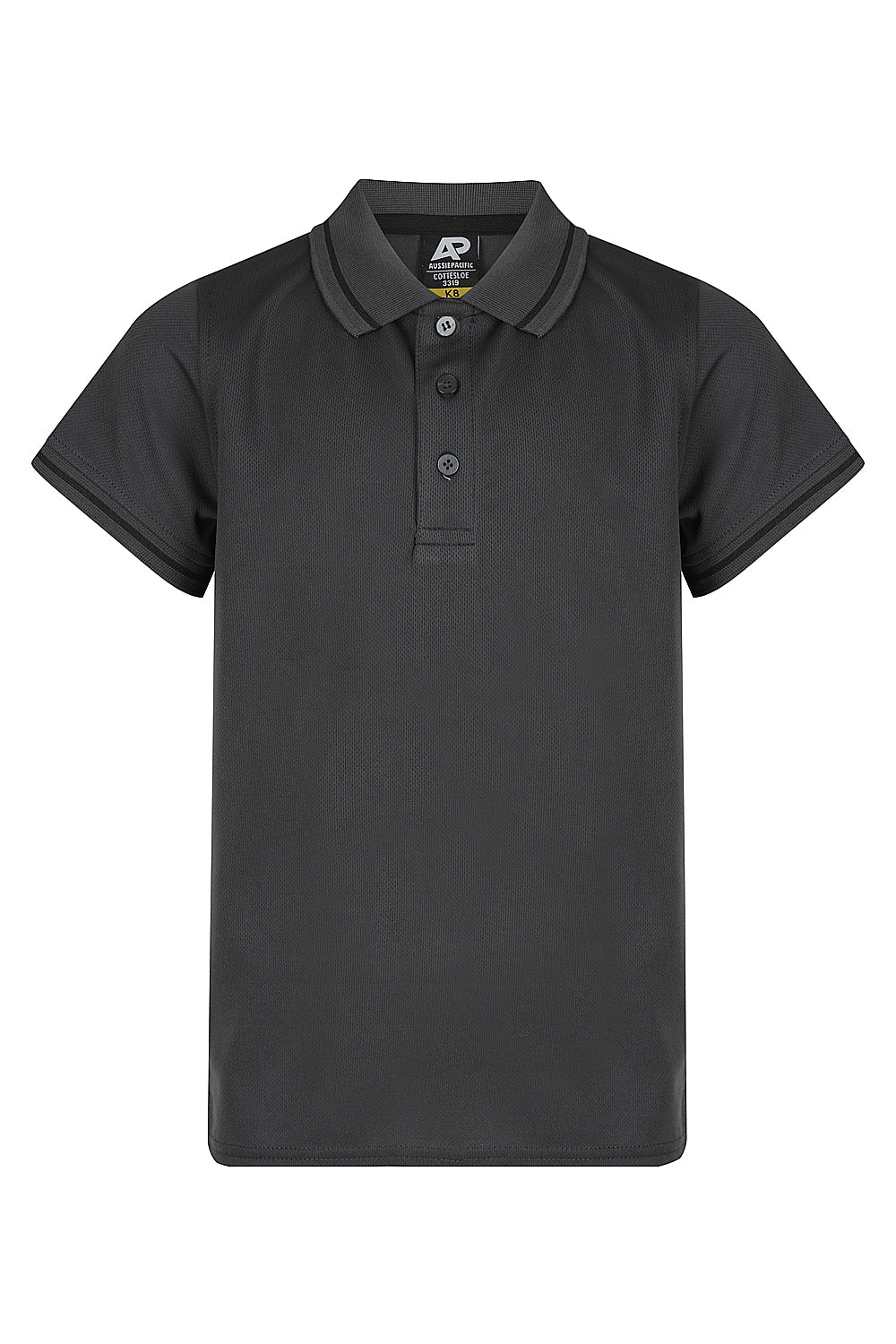 Aussie Pacific Cottesloe Kids Polo 3319 - Slate/Black