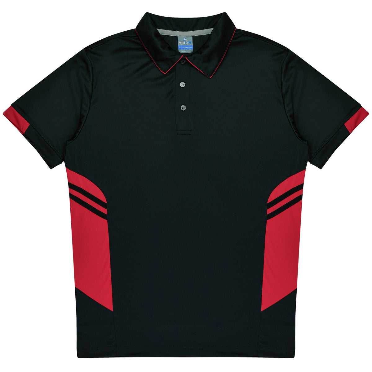 Aussie Pacific Tasman Kids Polo 3311 - Black/Red