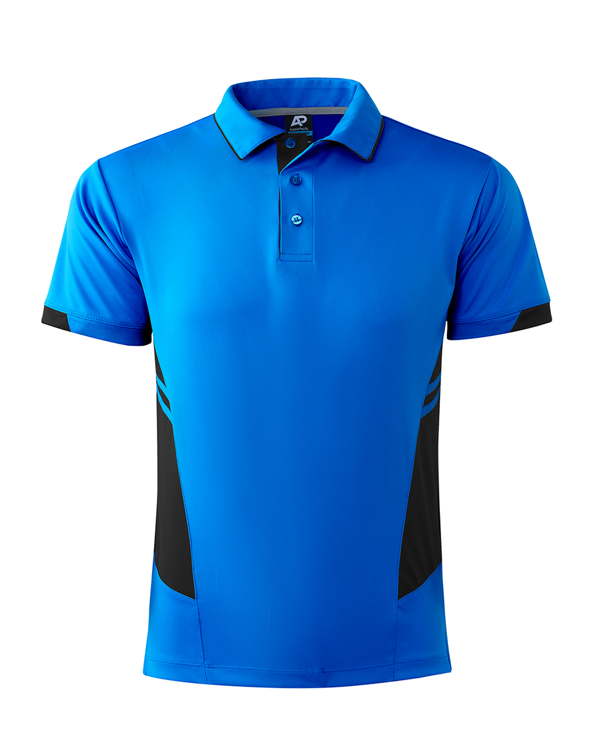 Aussie Pacific Tasman Men's Polo 1311 - Cyan/Black
