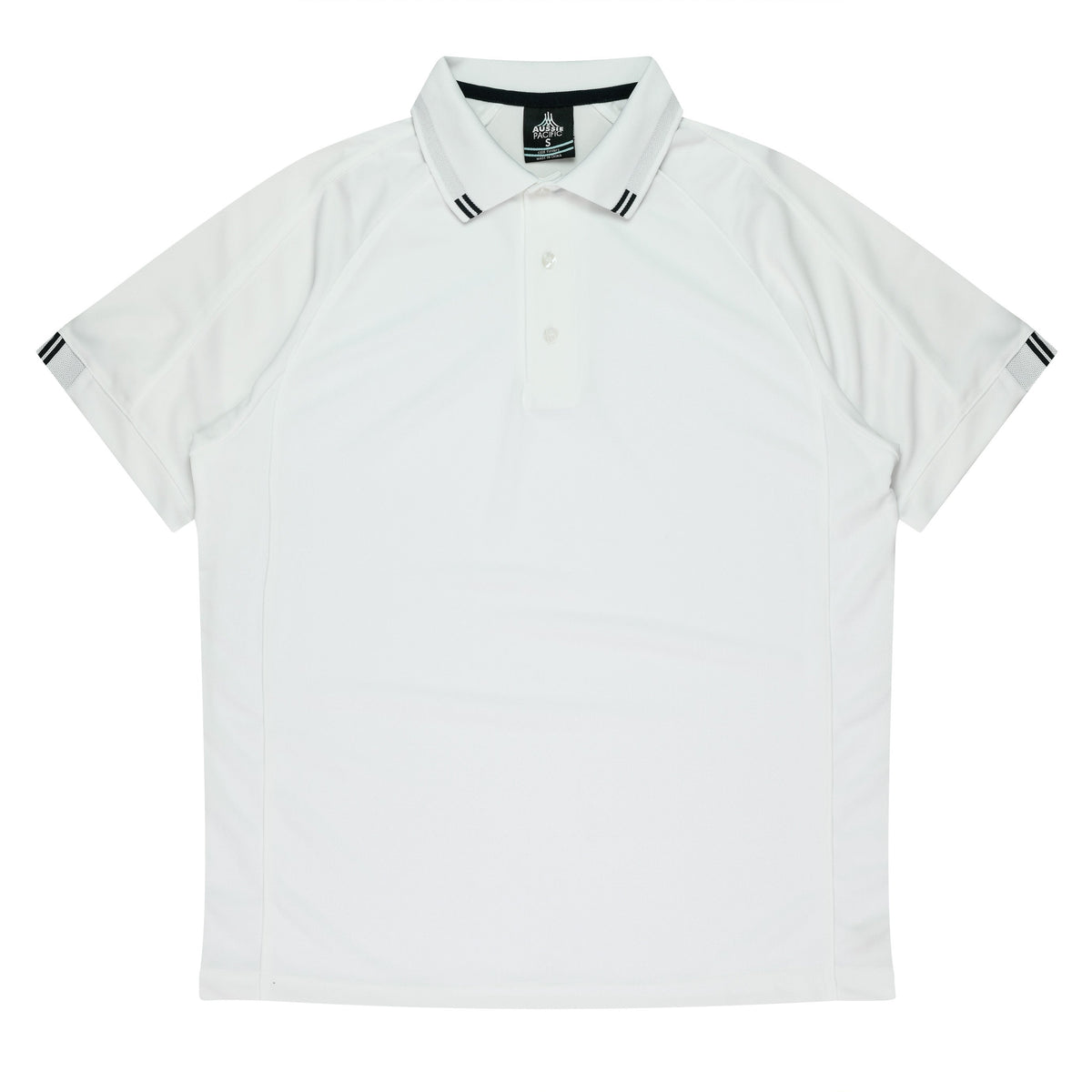 Aussie Pacific Flinders Men's Polo 1308 - White/Black