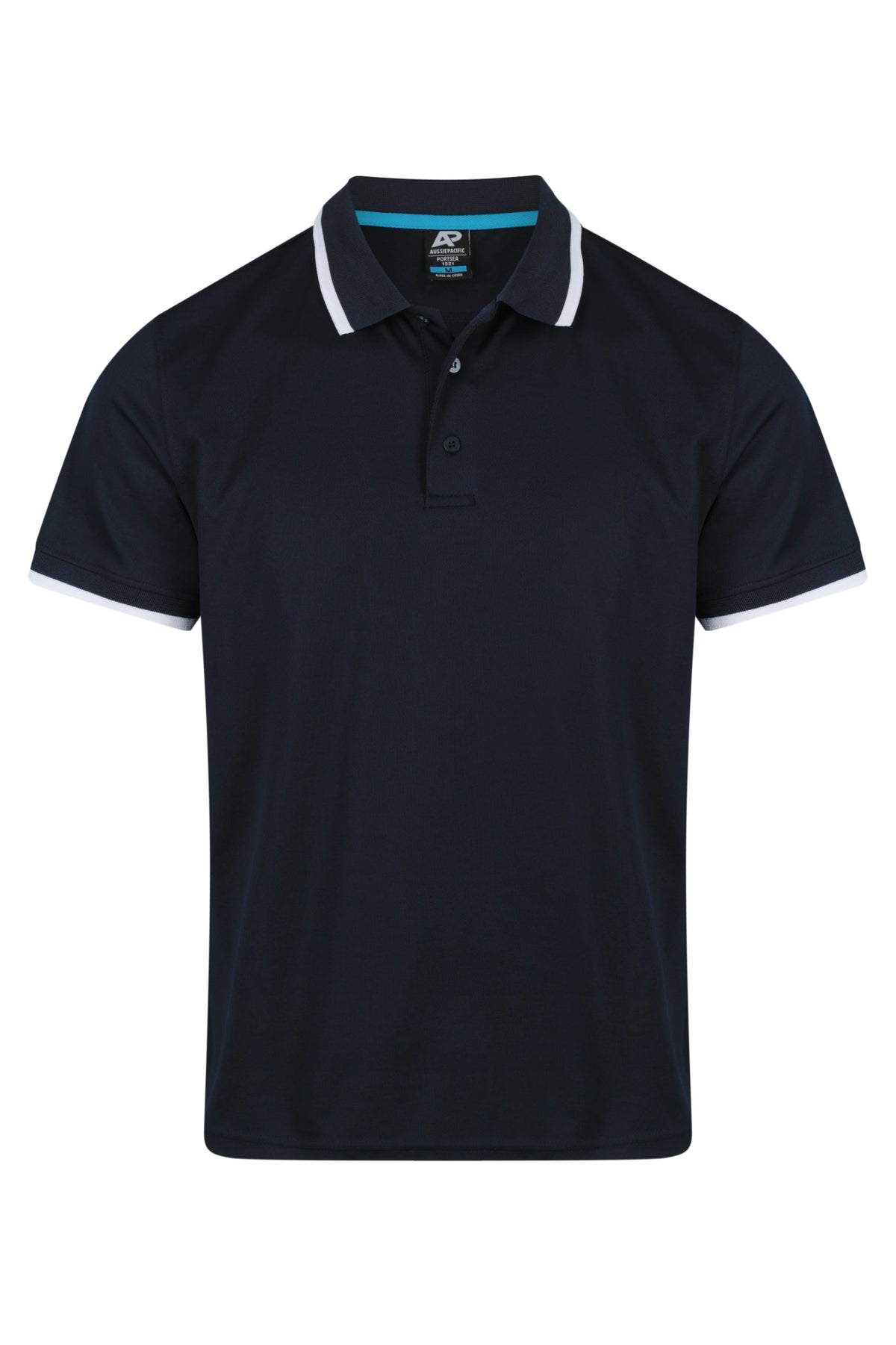 Aussie Pacific Portsea Men's Polo 1321 - Navy/White