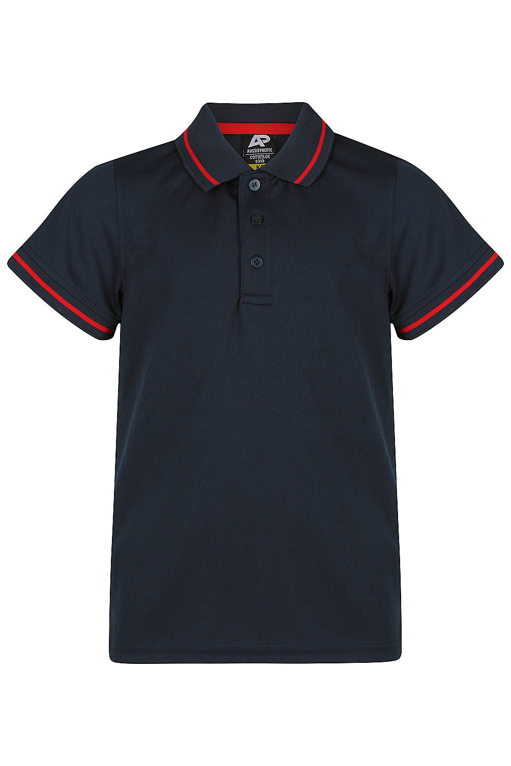 Aussie Pacific Cottesloe Kids Polo 3319 - Navy/Red