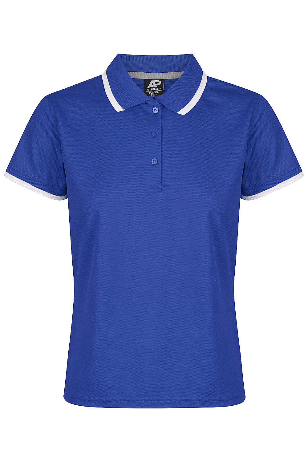 Aussie Pacific Portsea Ladies Polo 2321 - Royal/White