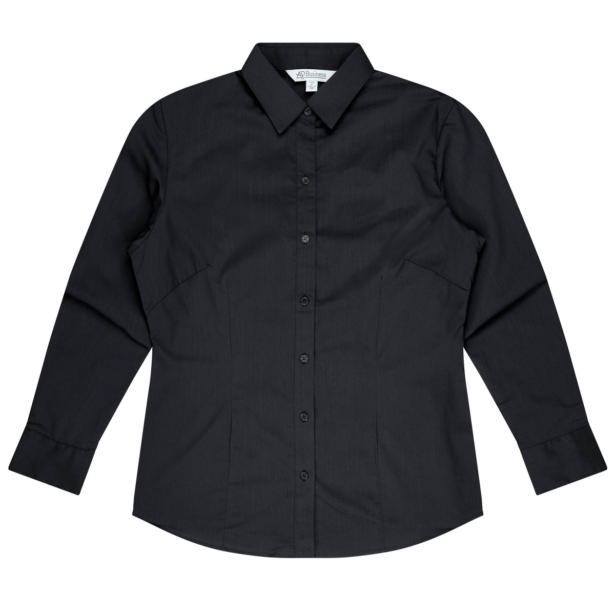 Aussie Pacific Mosman Ladies Shirt Long Sleeve 2903L - Black