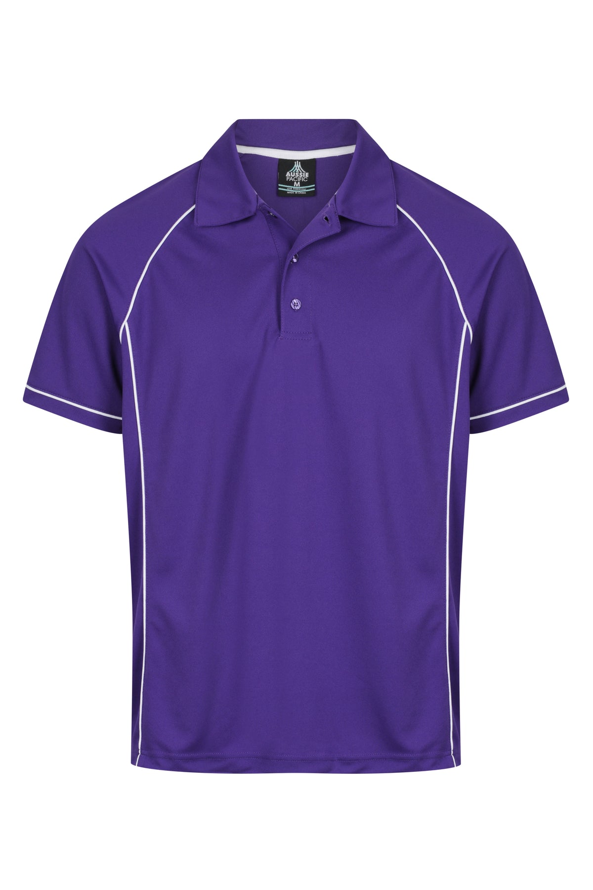 Aussie Pacific Endeavour Men's Polo 1310 - Purple/White