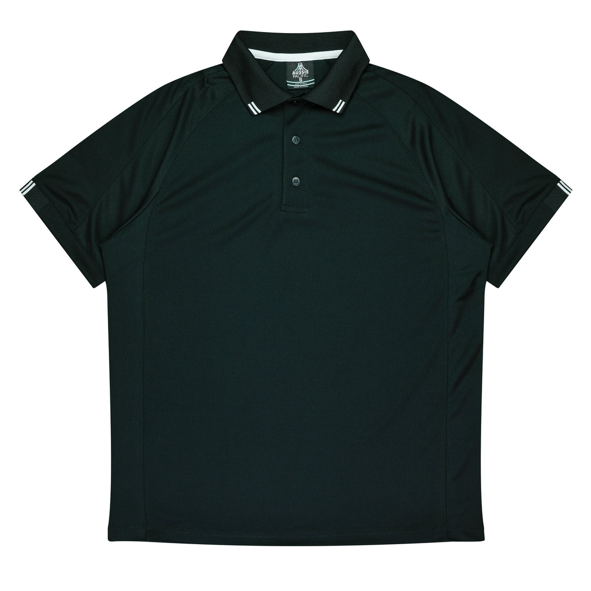 Aussie Pacific Flinders Men's Polo 1308 - Black/White