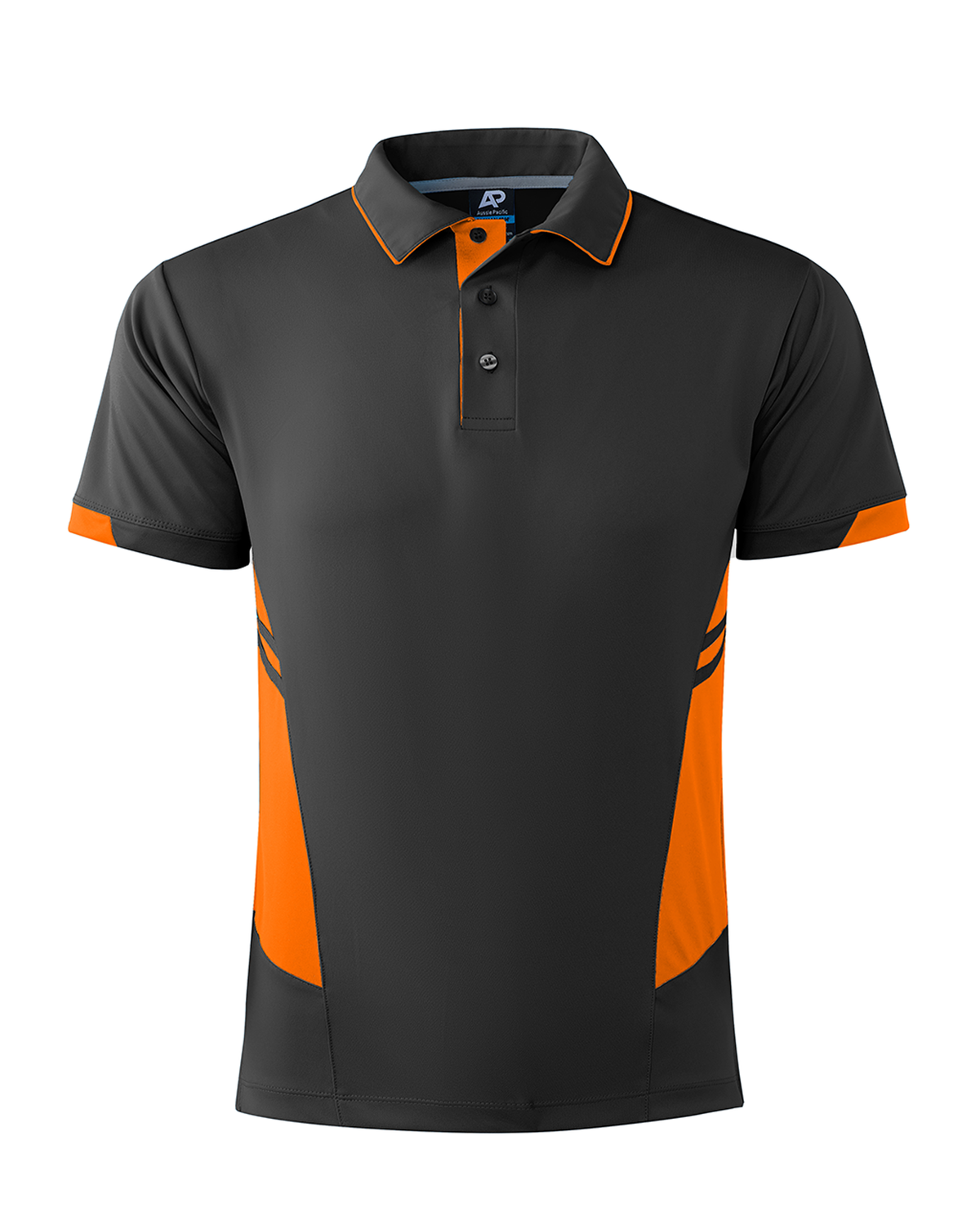 Aussie Pacific Tasman Men's Polo 1311 - Slate/Neon Orange
