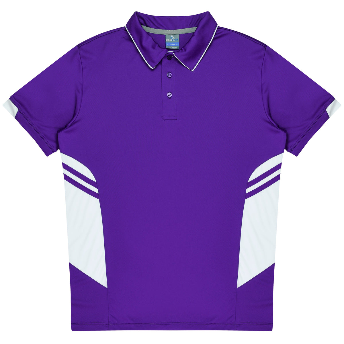 Aussie Pacific Tasman Kids Polo 3311 - Purple/White