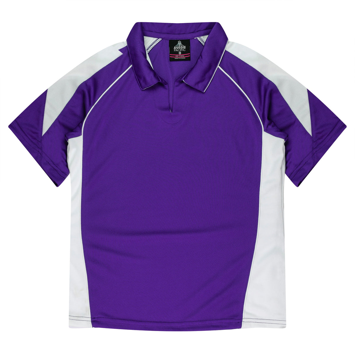 Aussie Pacific Premier Ladies Polo 2301 - Purple/White