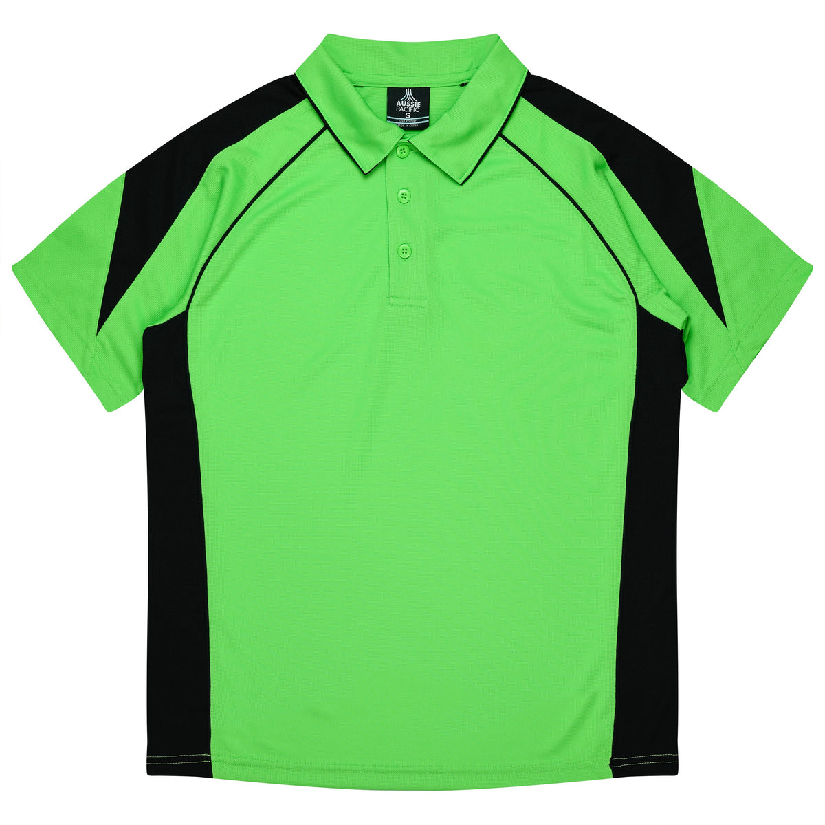 Aussie Pacific Premier Kids Polo 3301 - Apple/Black