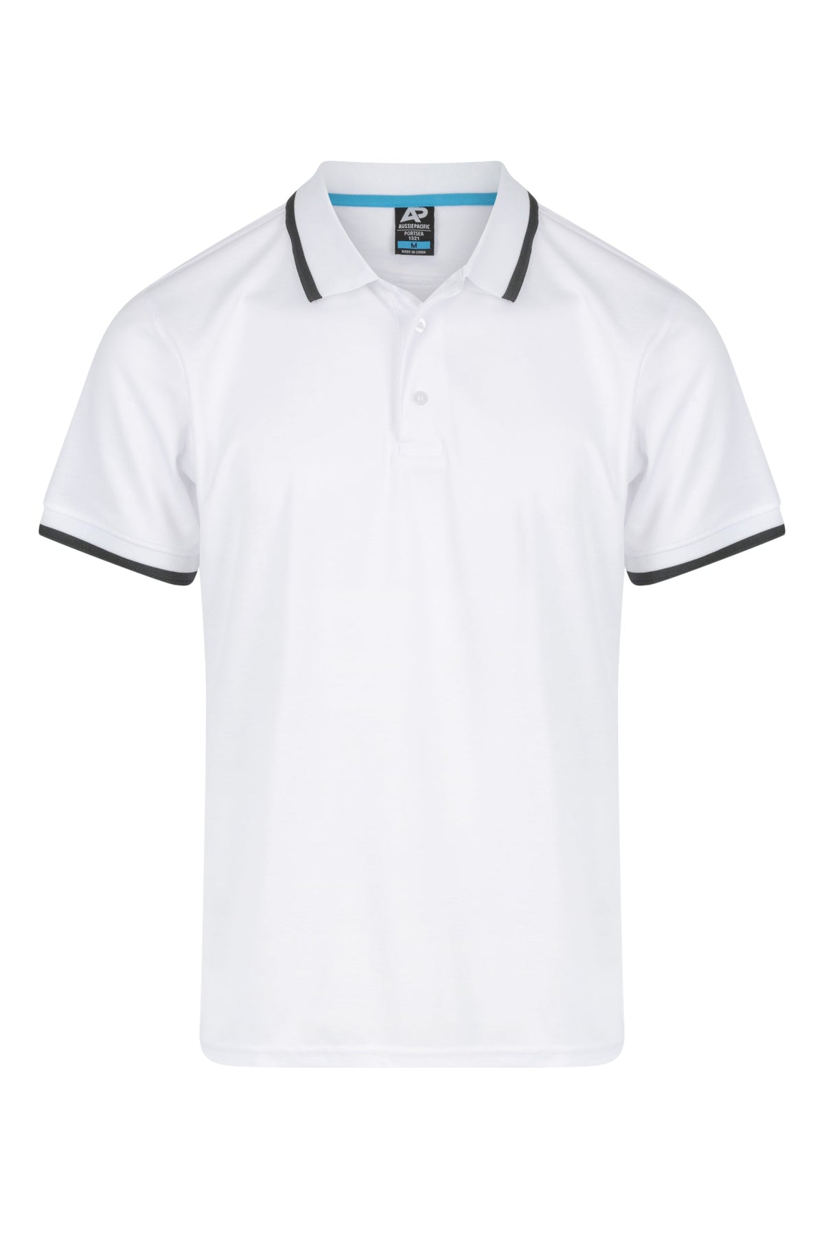Aussie Pacific Portsea Men's Polo 1321 - White/Slate