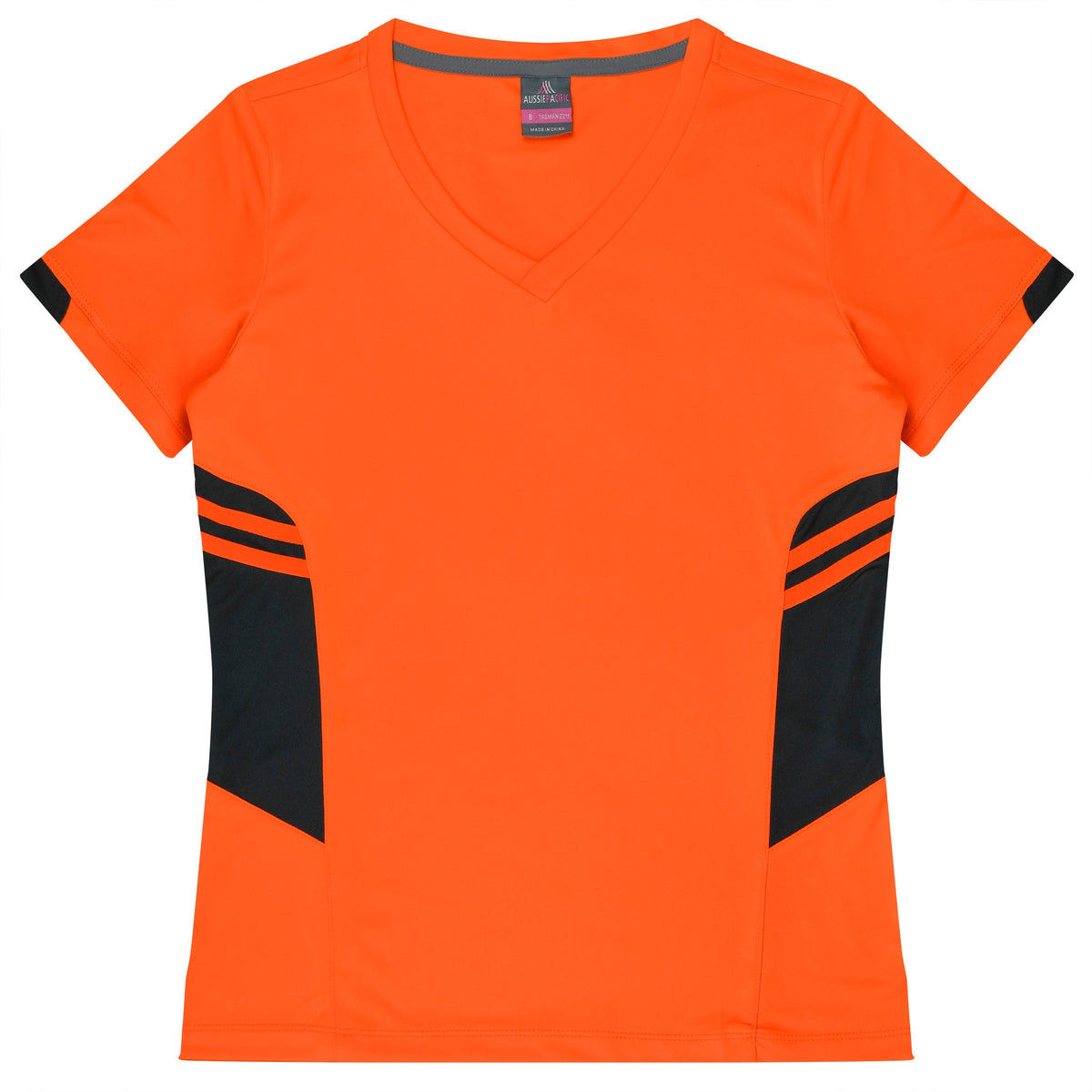 Aussie Pacific Tasman Ladies Tee 2211 - Neon Orange/Slate