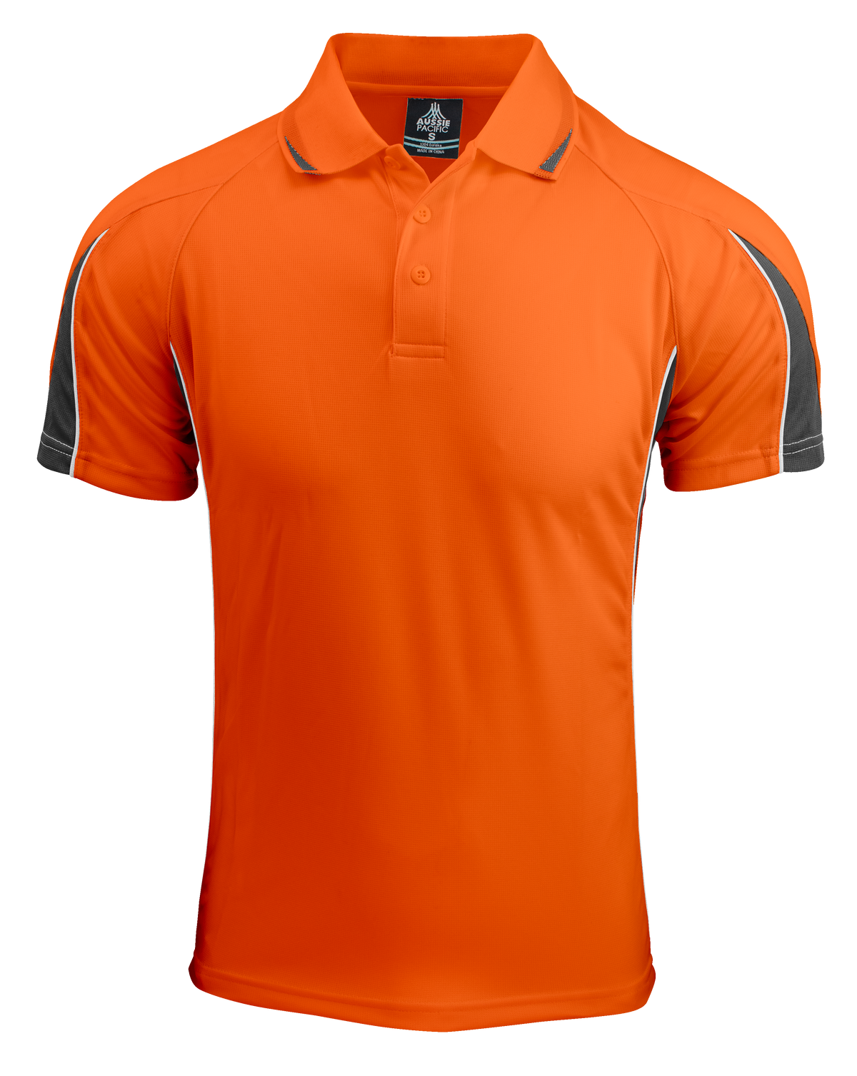 Aussie Pacific Eureka Men's Polo 1304 - Orange/Charcoal