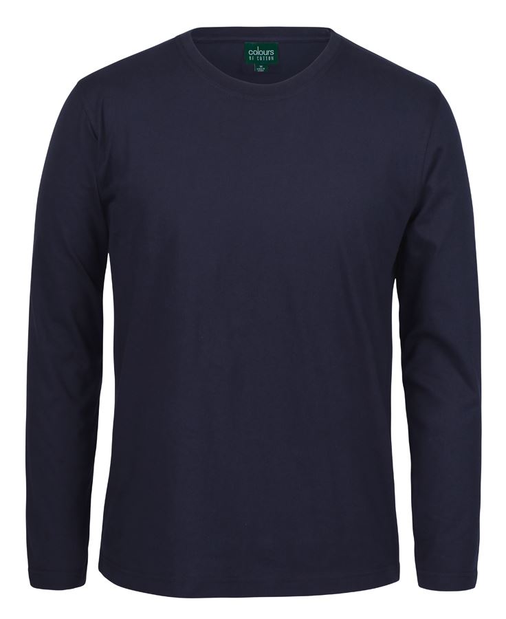 C of C Long Sleeve Non-Cuff Tee - Navy - Front