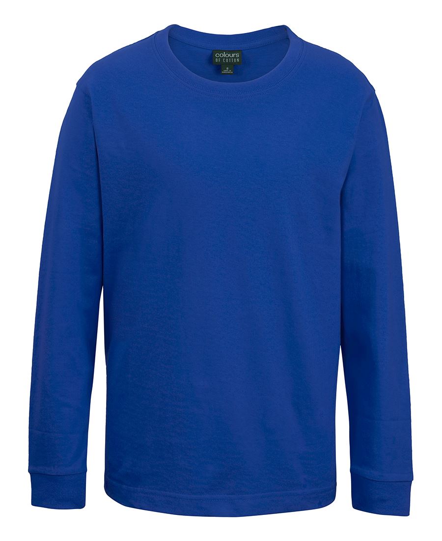 C of C Kids & Adults Long Sleeve Tee - Royal - Front