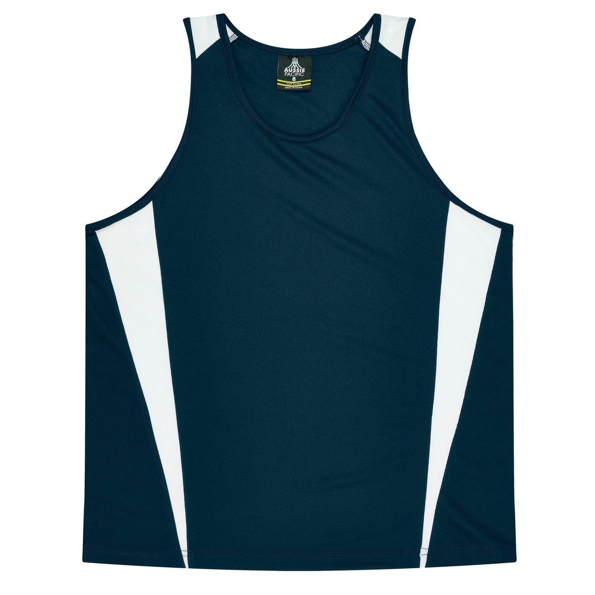 Aussie Pacific Eureka Kids Singlet 3104 - Navy/White
