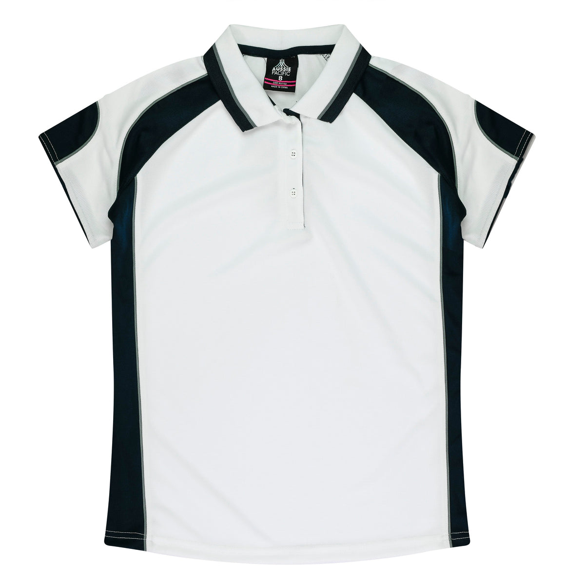 Aussie Pacific Murray Ladies Polo 2300 - White/Navy